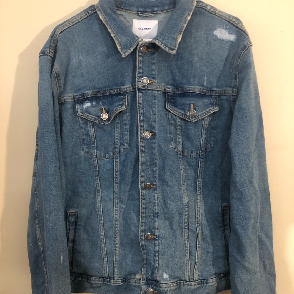 Old Navy Distressed Denim Jacket